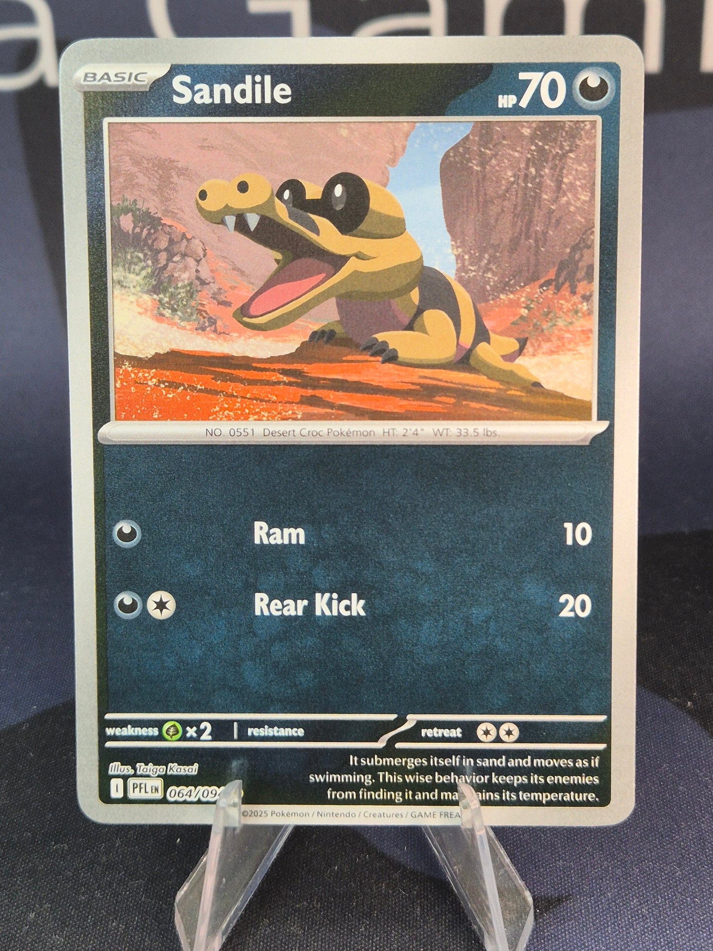 Sandile 064/094 Phantasmal Flames Reverse Holo