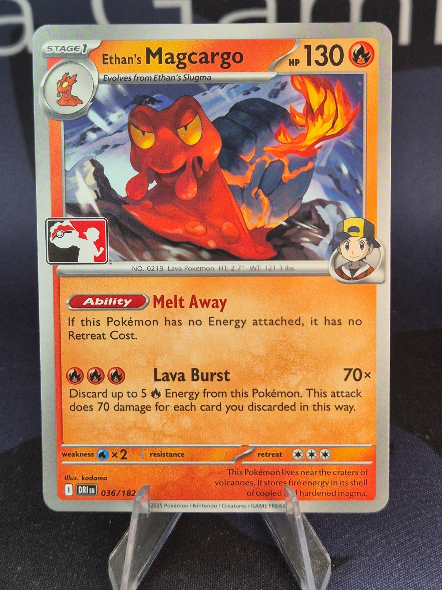 Ethan's Magcargo Play Stamp Series 8