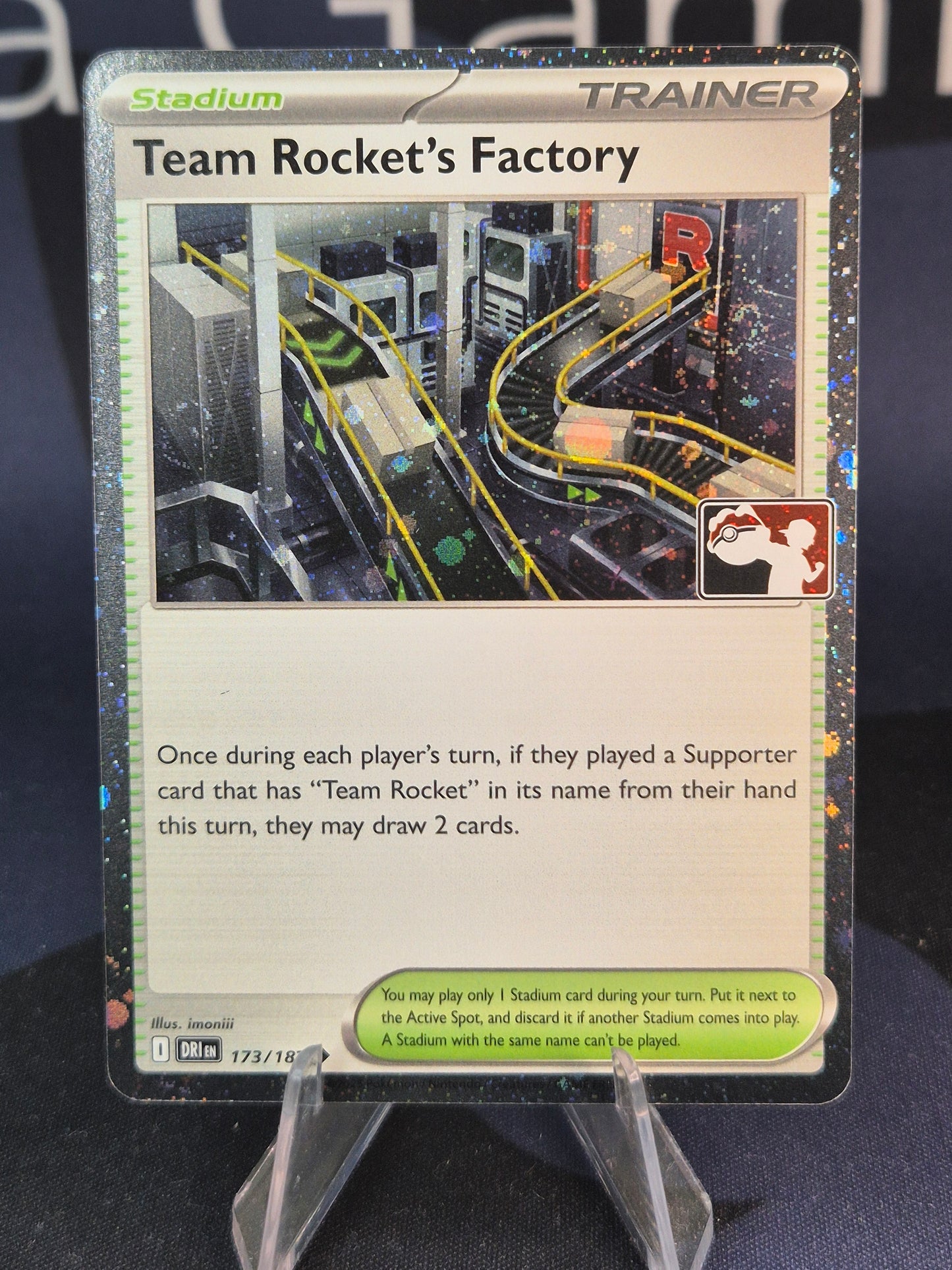 Team Rocket's Factory Play Stamp Series 8 Holo