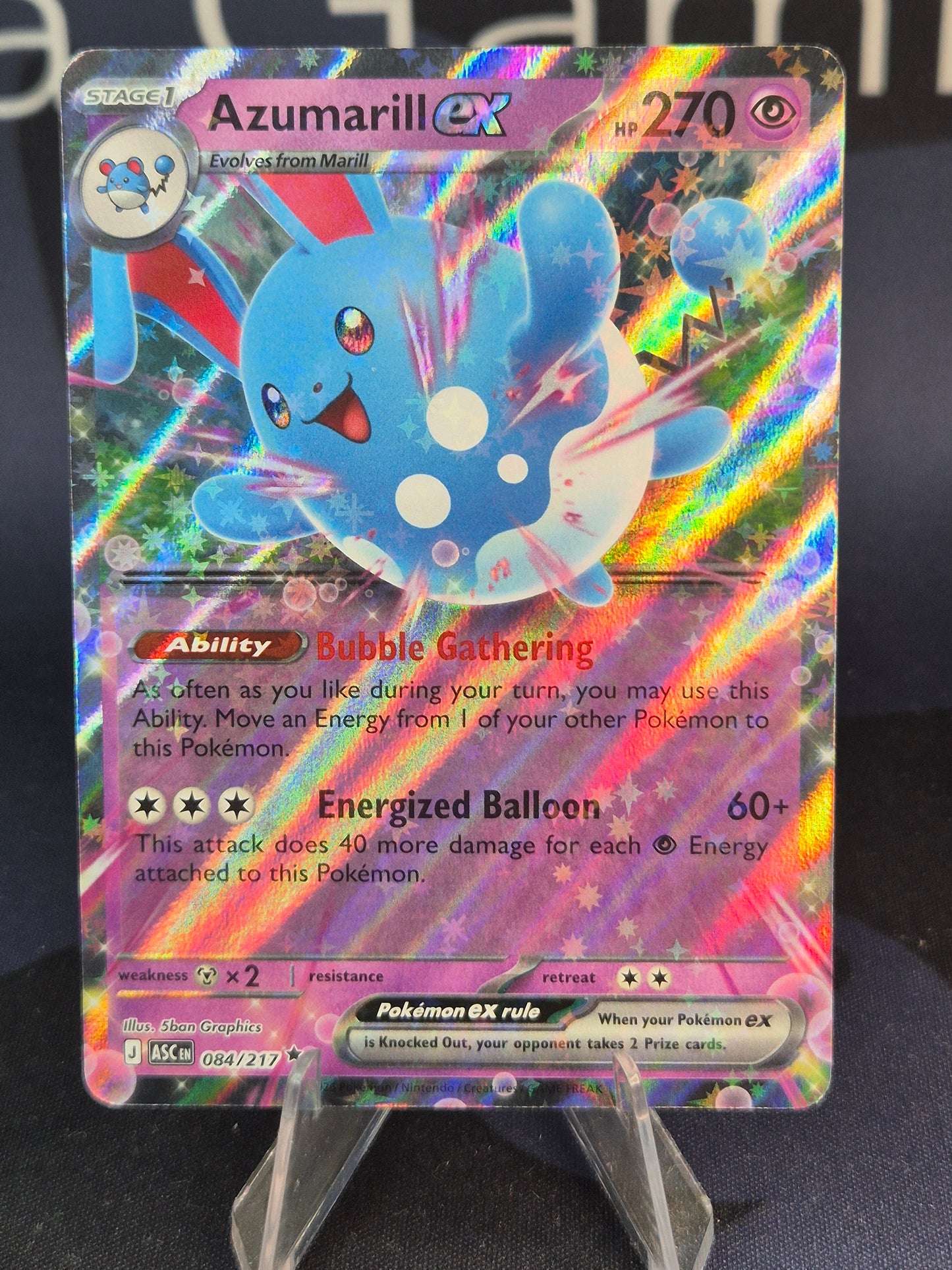 Azumarill ex 084/217 Ascended Heroes Double Rare