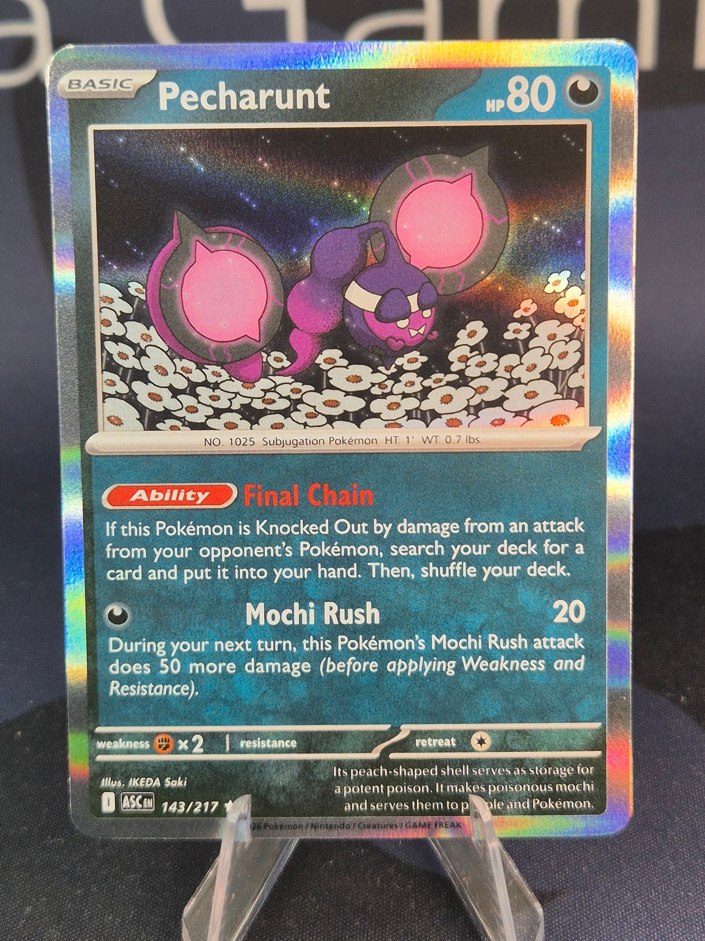 Pecharunt 143/217 Ascended Heroes Holo
