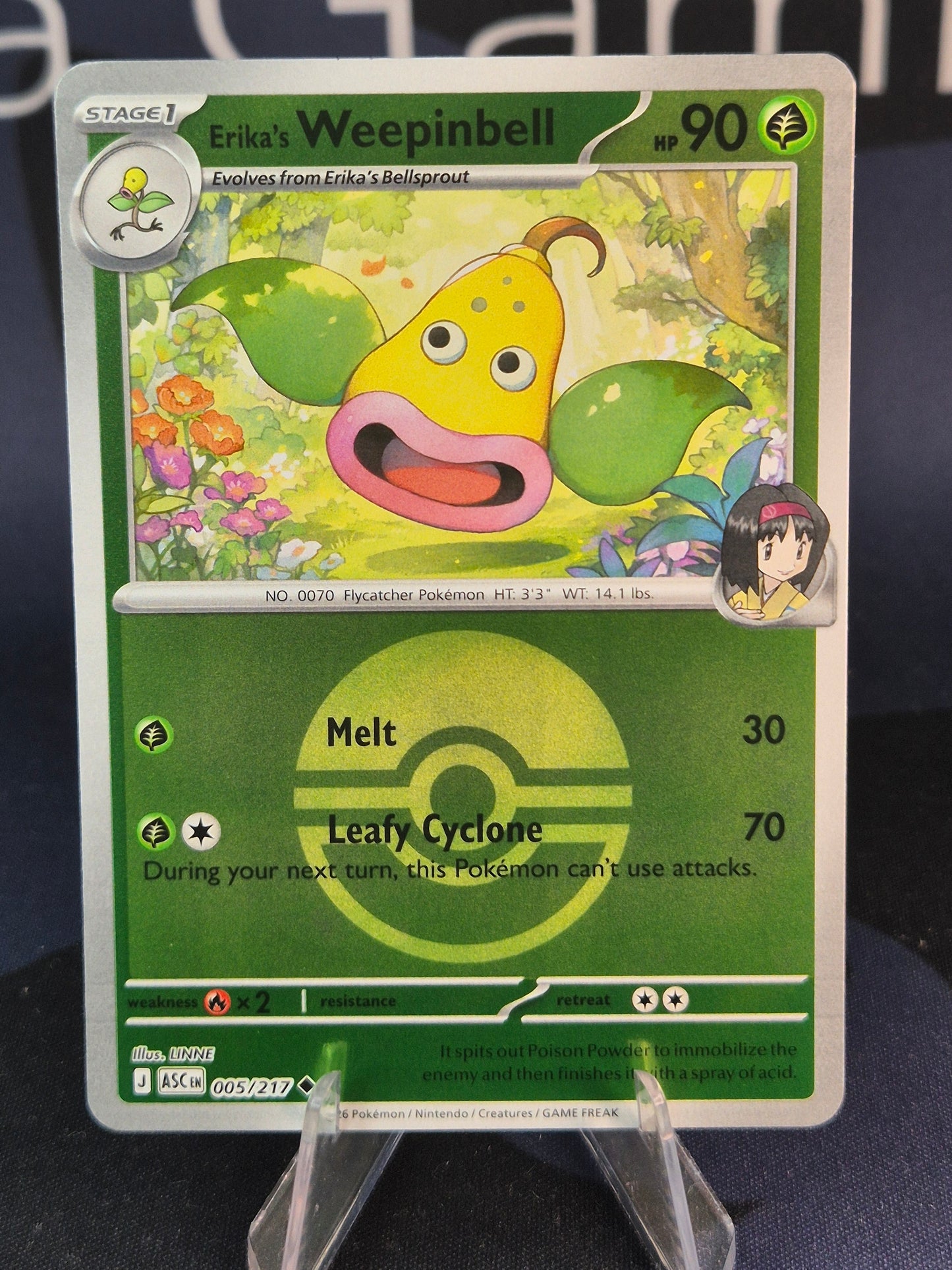Erika's Weepinbell 005/217 Ascended Heroes Reverse Holo Pokeball