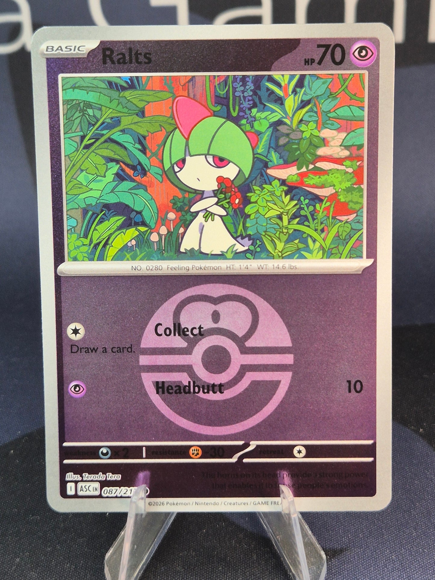 Ralts 087/217 Ascended Heroes Reverse Holo Love Ball