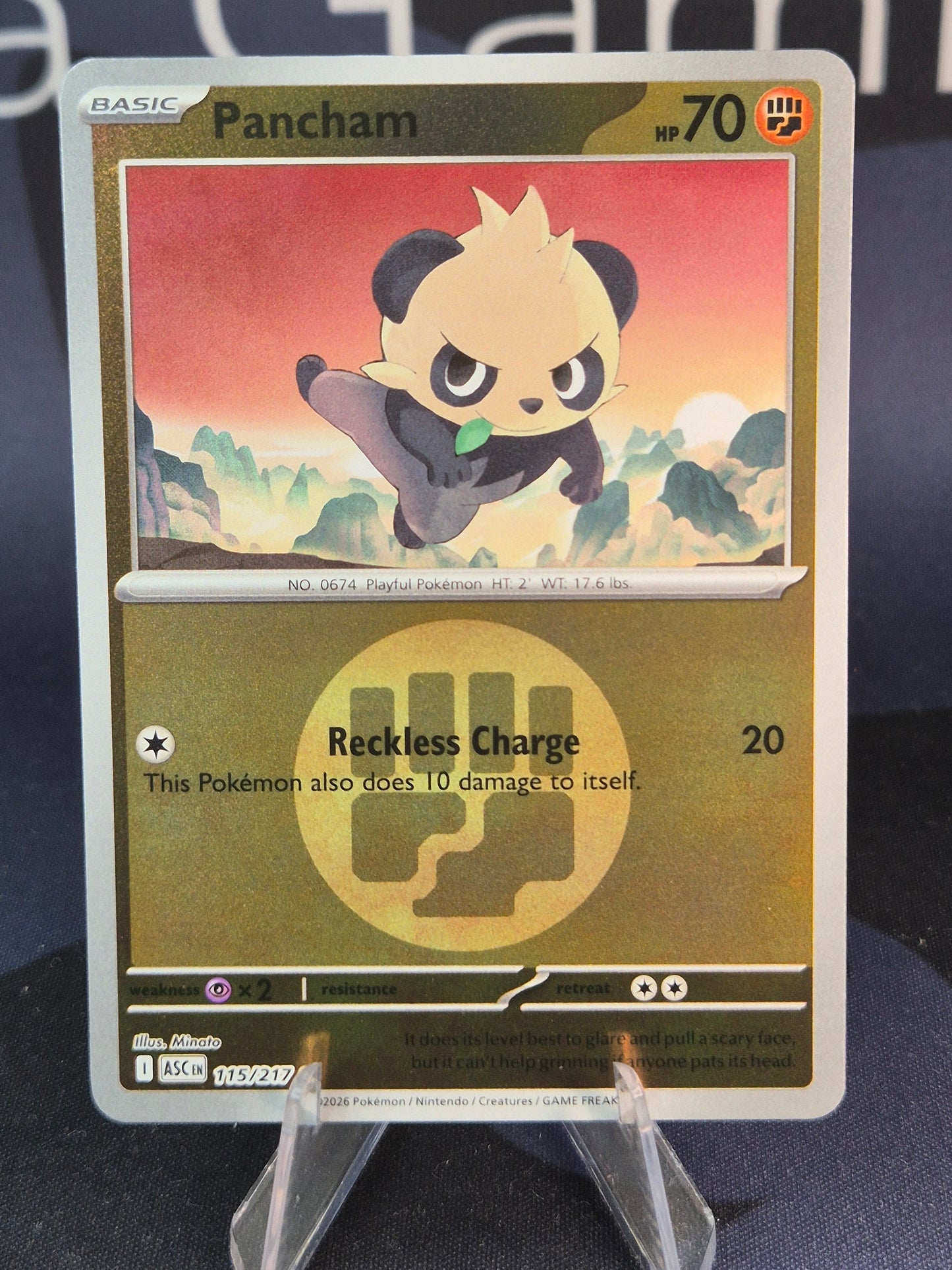 Pancham 115/217 Ascended Heroes Reverse Holo