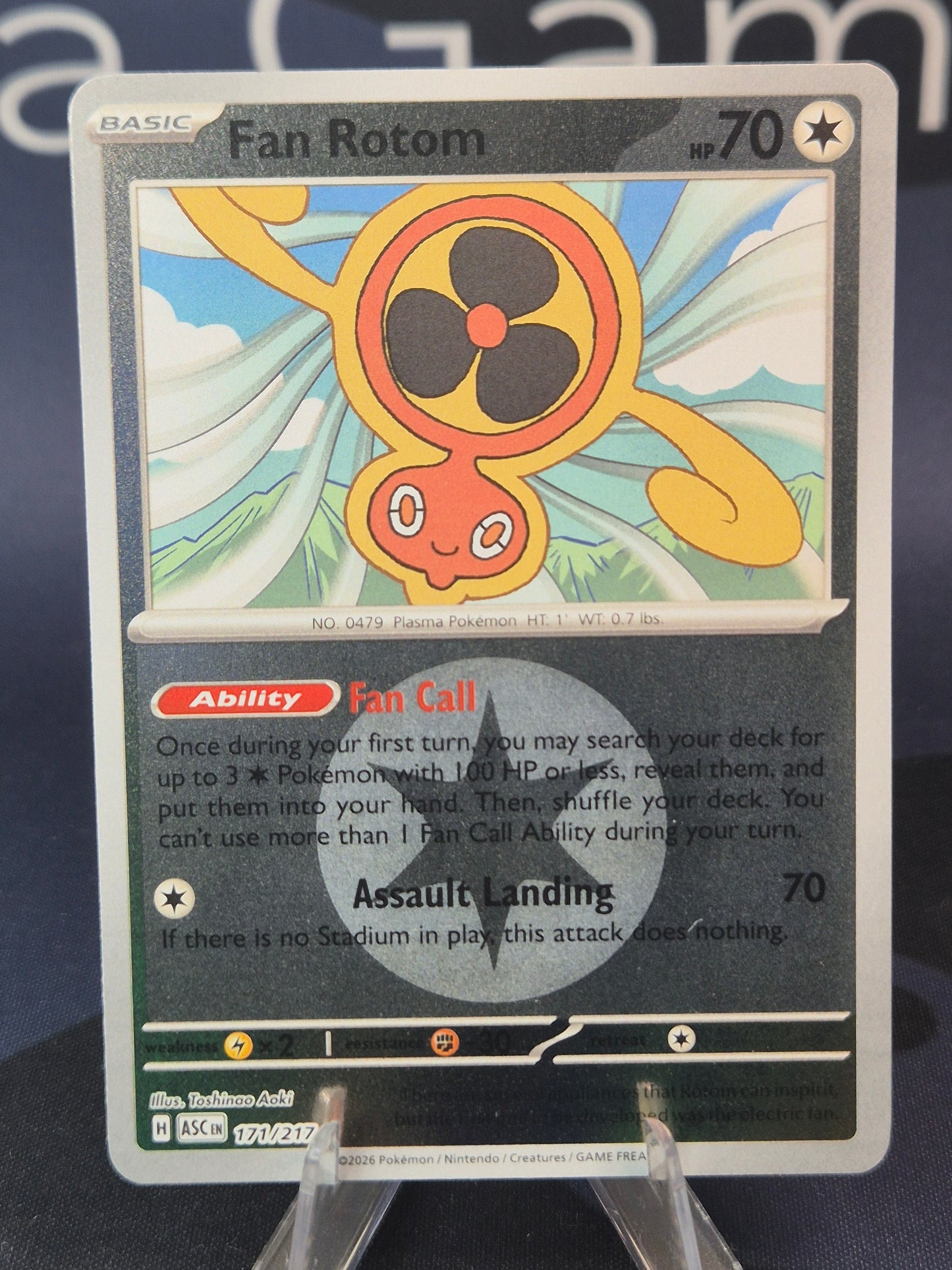 Fan Rotom 171/217 Ascended Heroes Reverse Holo