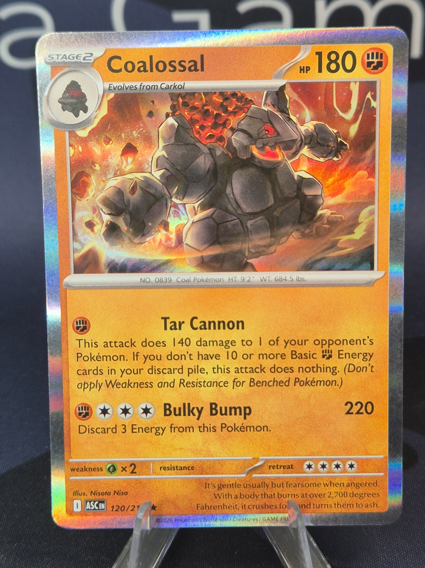 Coalossal 120/217 Ascended Heroes Holo Rare