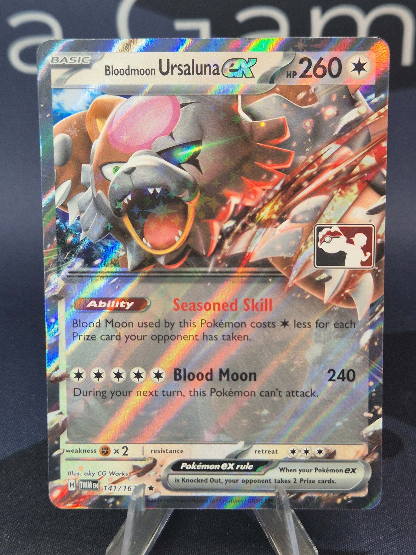 Bloodmoon Ursaluna ex Play Stamp Series 7 Holo