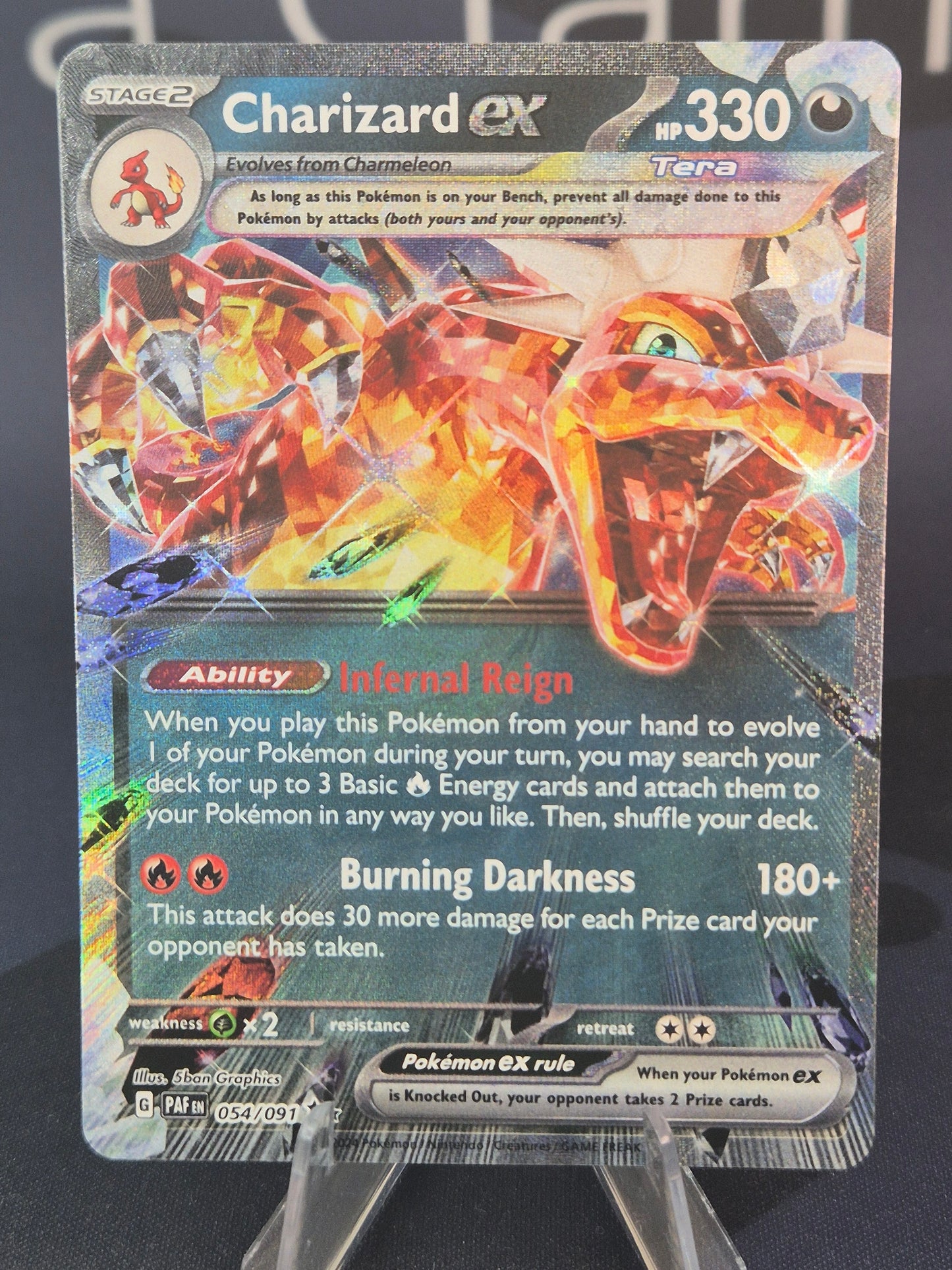 Charizard ex 054/091 Paldean Fates Double Rare