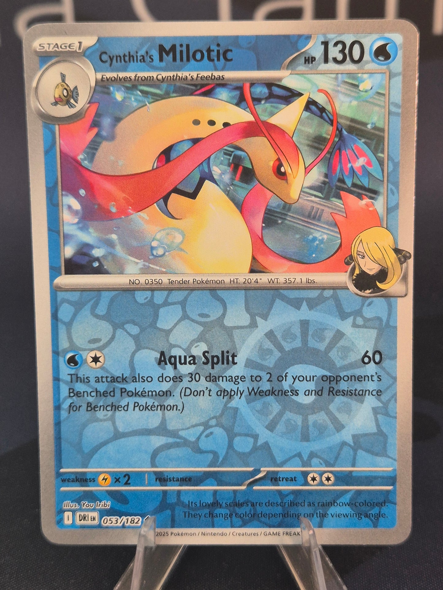 Cynthia's Milotic 053/182 Destined Rivals Reverse Holo