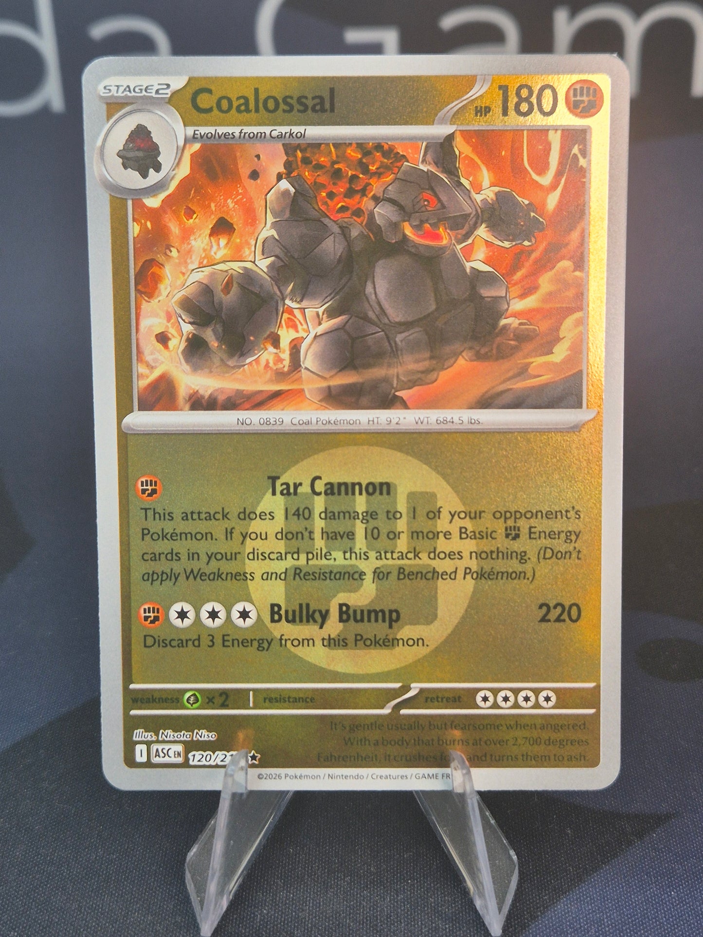 Coalossal 120/217 Ascended Heroes Reverse Holo