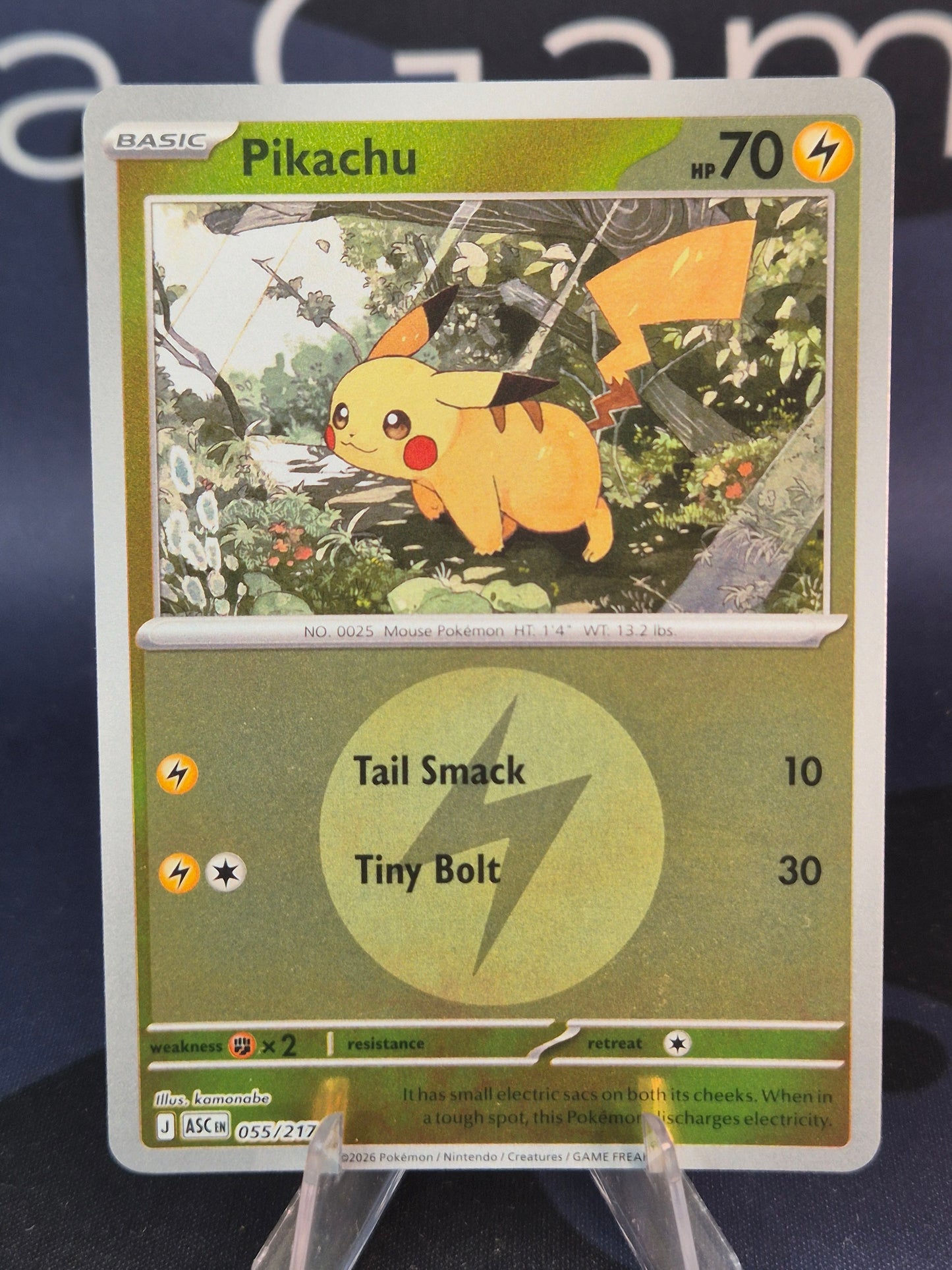 Pikachu 055/217 Ascended Heroes Reverse Holo