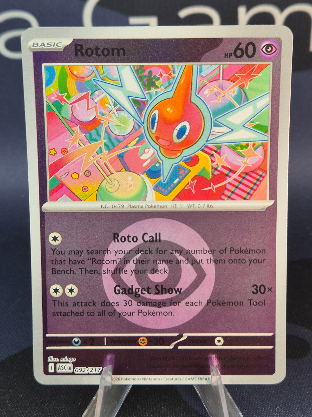 Rotom 092/217 Ascended Heroes Reverse Holo