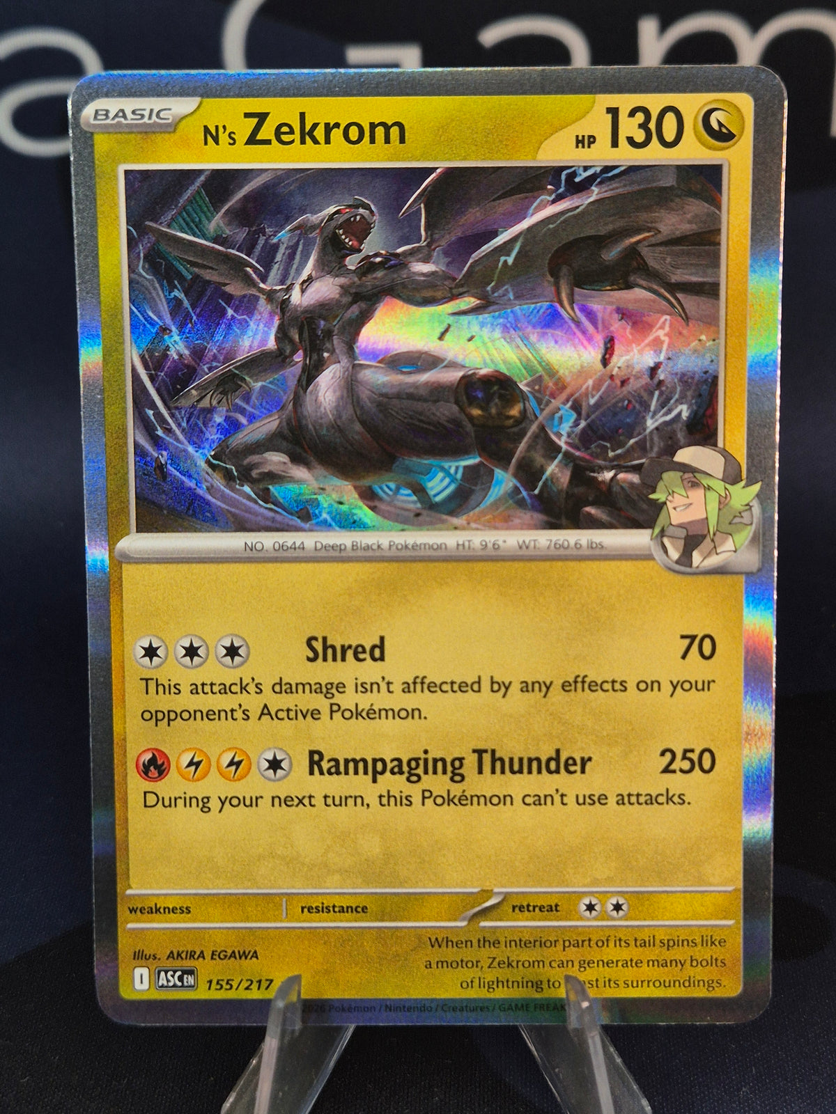 N's Zekrom 155/217 Ascended Heroes Holo
