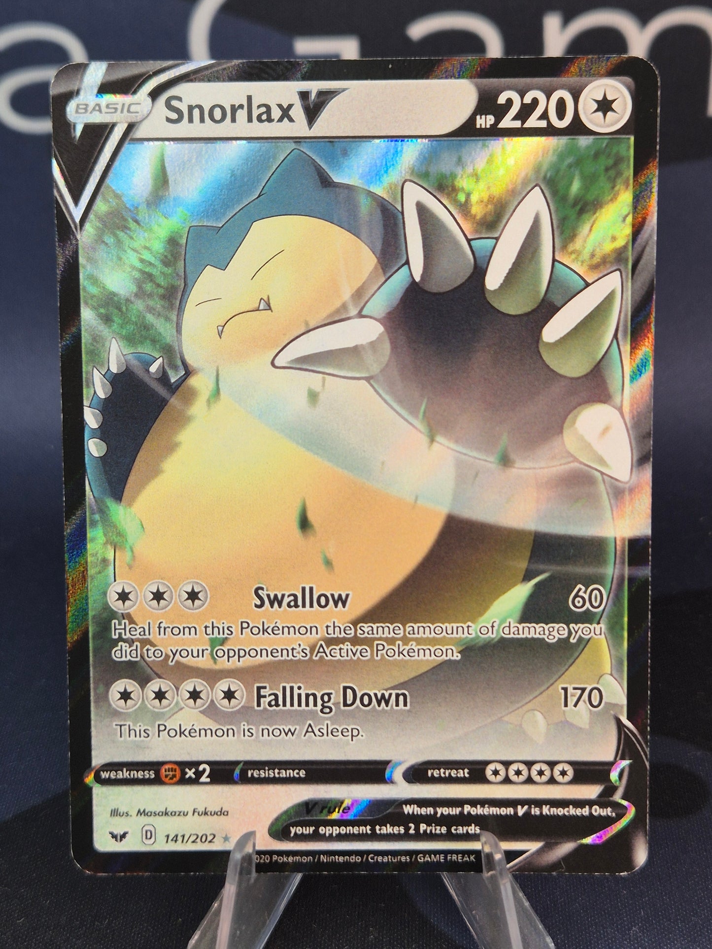 Snorlax V 141/202 Sword & Shield