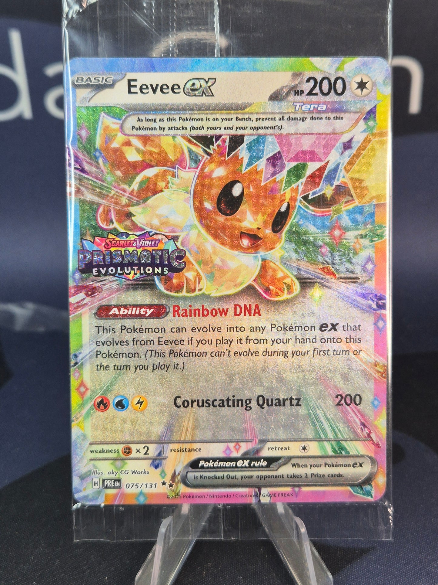 Eevee ex Prismatic Evolutions Stamped SEALED