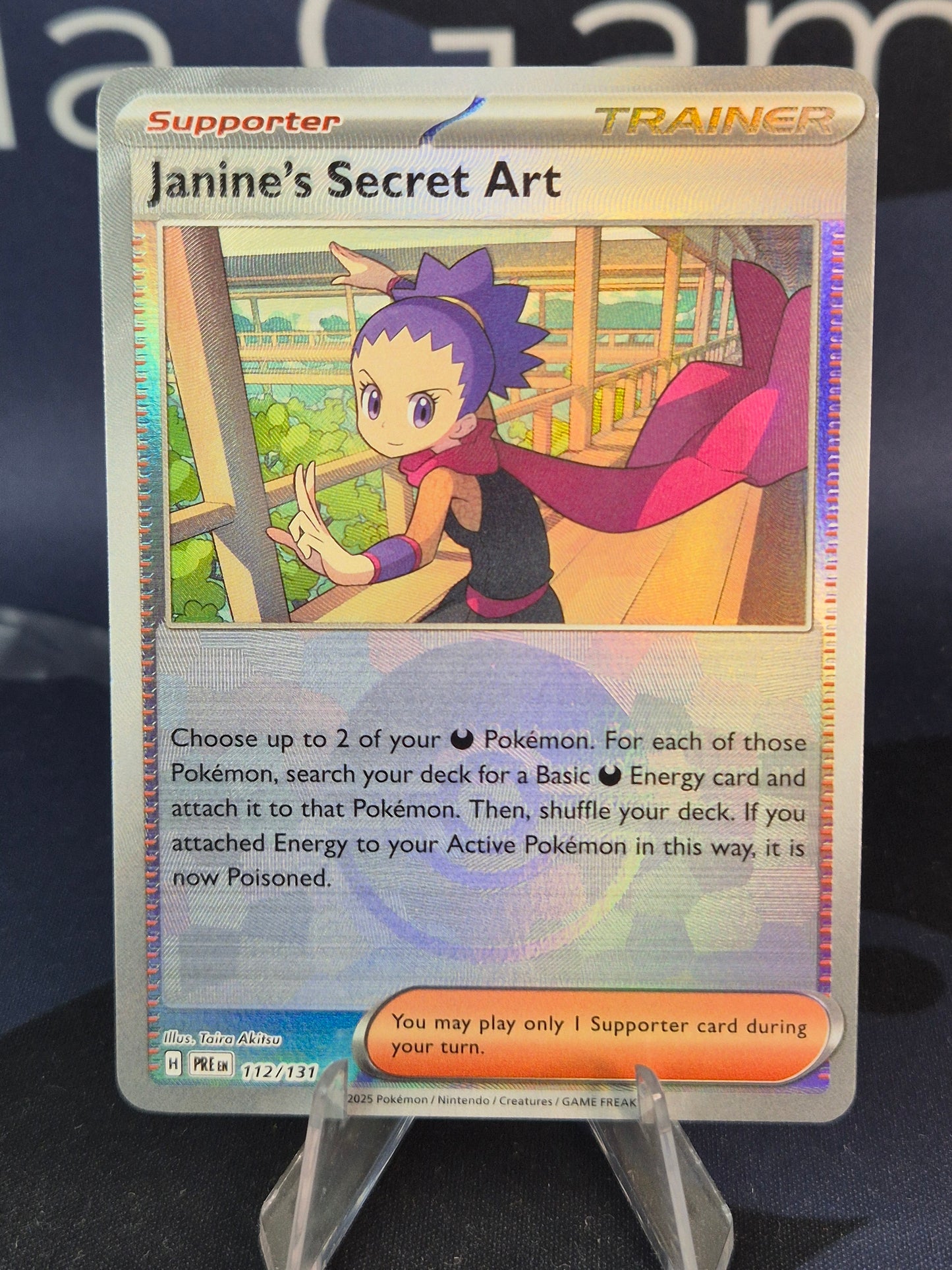 Janine's Secret Art 112/131 Prismatic Evolutions Pokeball Reverse Holo