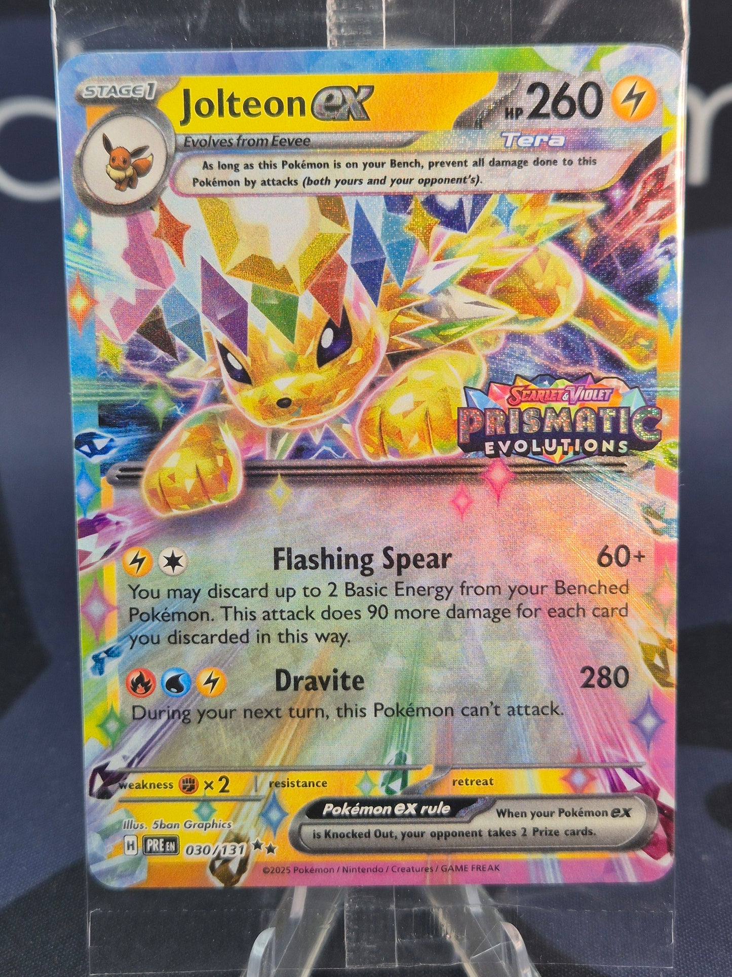 Jolteon ex Prismatic Evolutions Stamped SEALED