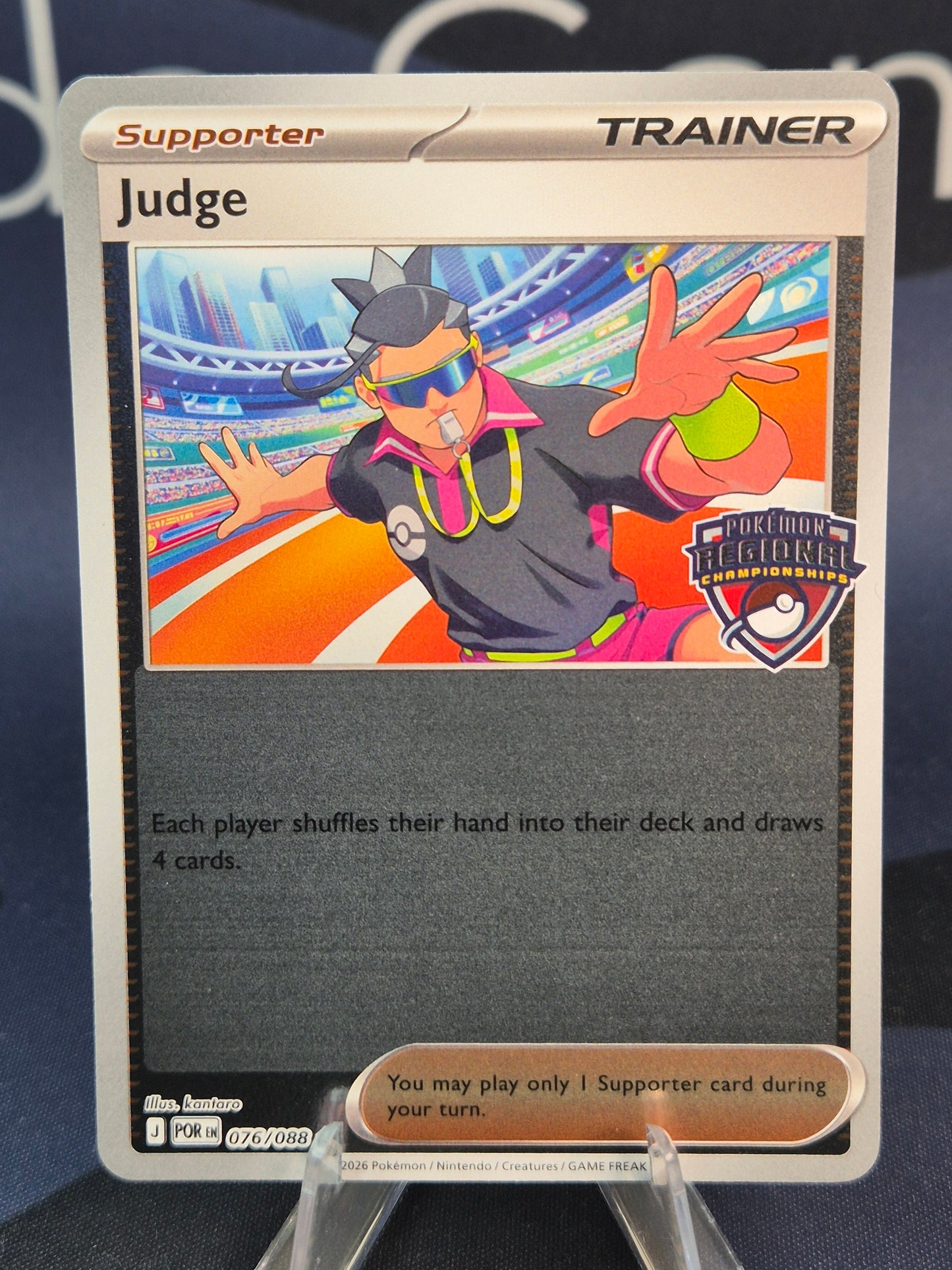 Judge Competitor Promo Pokemon Regionals 2026 Reverse Holo