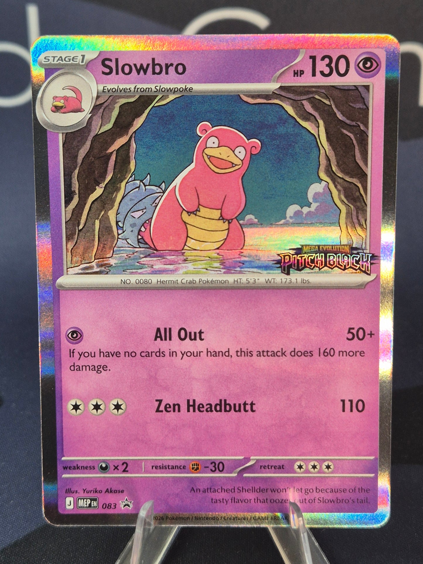 Slowbro MEP083 Black Star Promo Pitch Black
