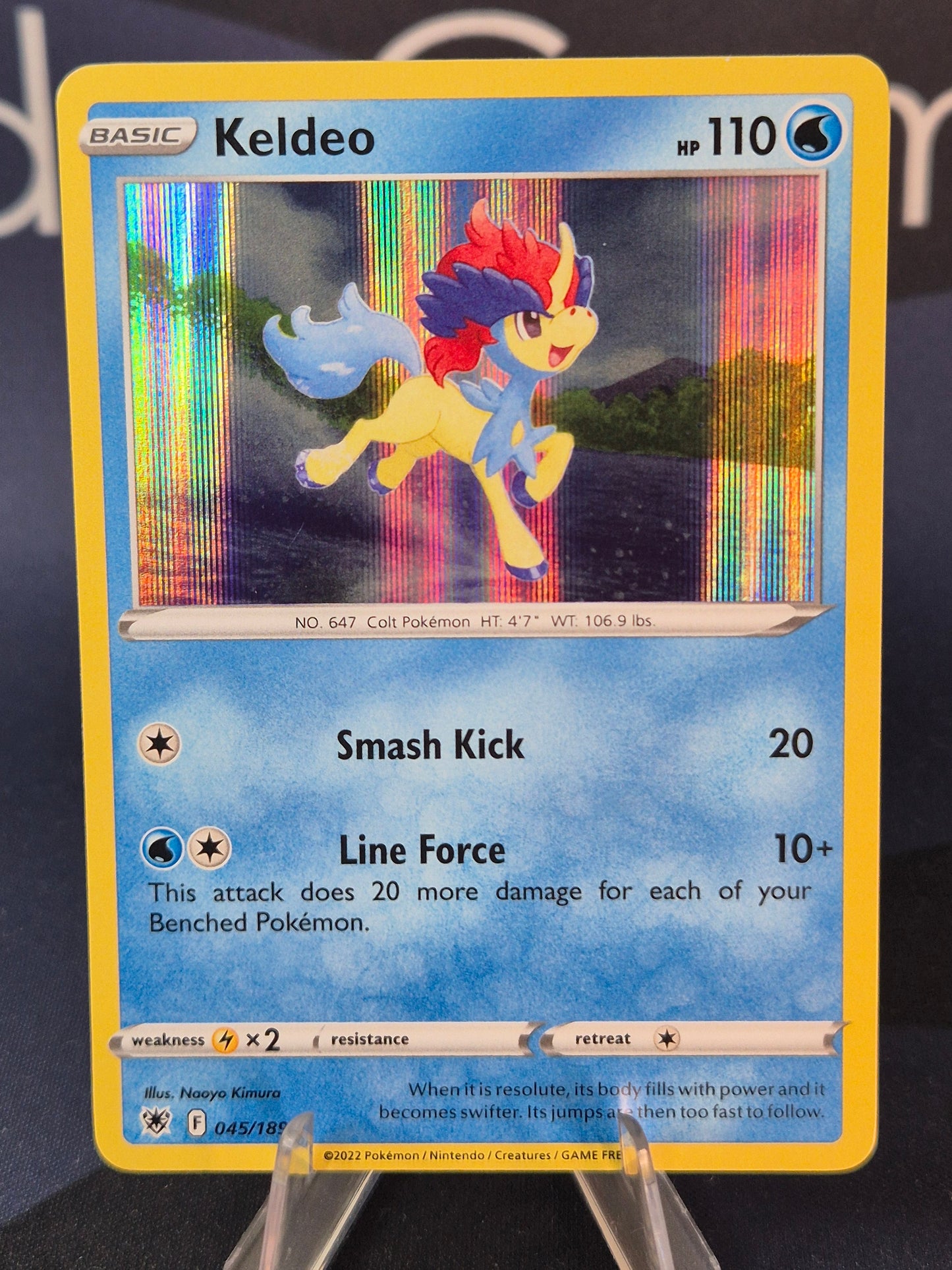 Keldeo 045/189 Astral Radiance Holo Rare
