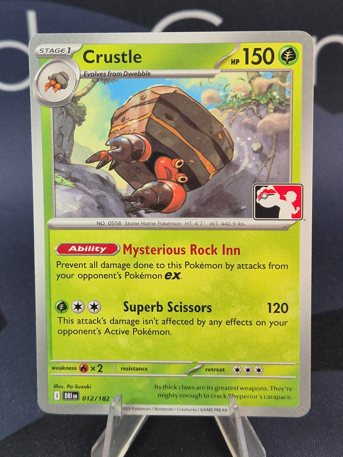 Crustle 012/182 Destined Rivals Play Stamp Series 9