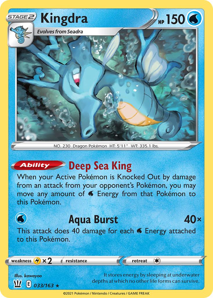 Kingdra 033/163 Battle Styles Holo