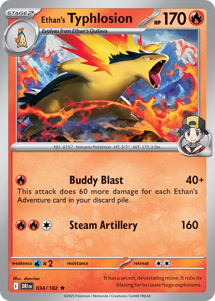 Ethan's Typhlosion 034/182 Destined Rivals