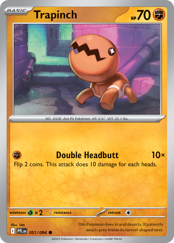 Trapinch 051/094 Phantasmal Flames