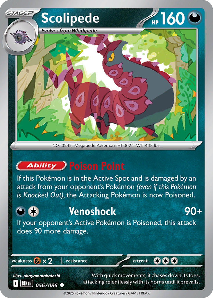 Scolipede 056/086 Black Bolt