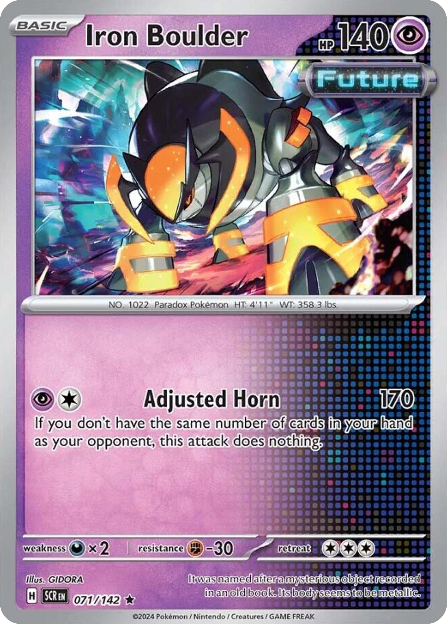 Iron Boulder 071/142 Stellar Crown Holo