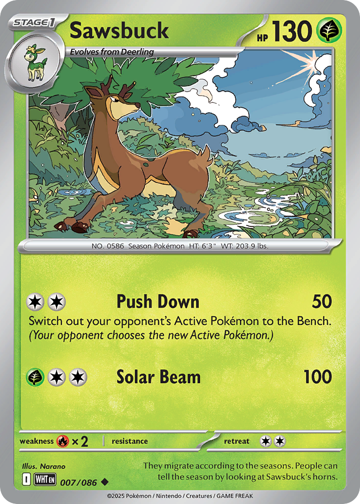 Sawsbuck 007/086 White Flare