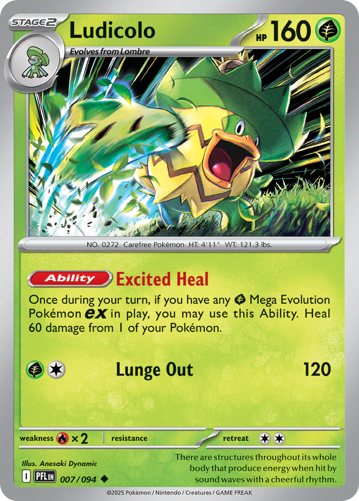 Ludicolo 007/094 Phantasmal Flames