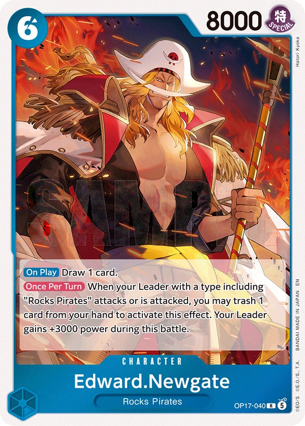 Edward.Newgate (040) OP17-040 The World's Strongest Warriors Rare