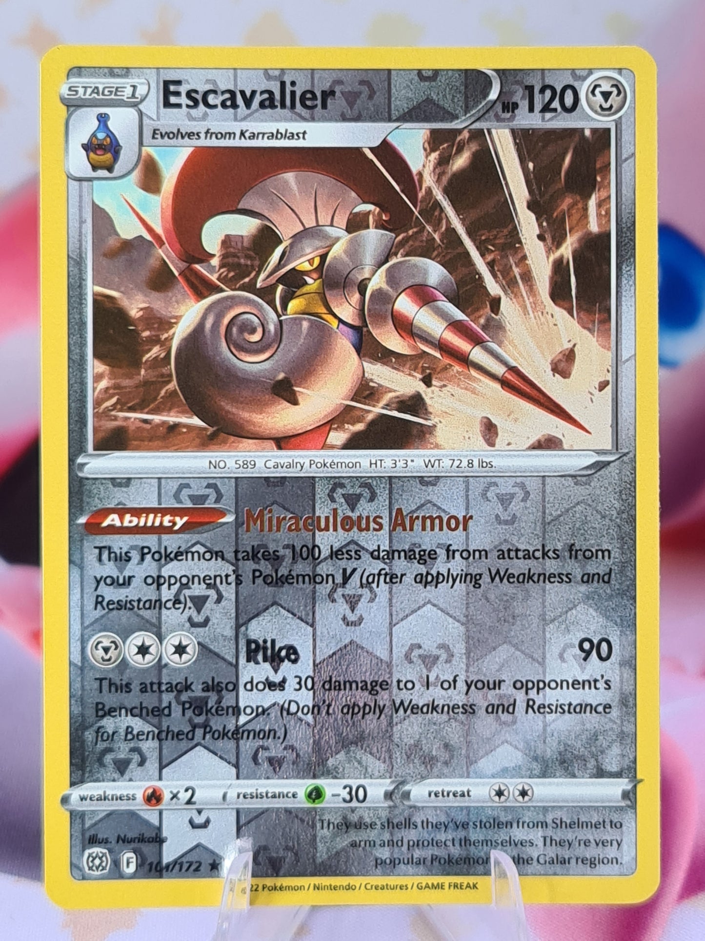 Escavalier 101/172 Brilliant Stars Reverse Holo