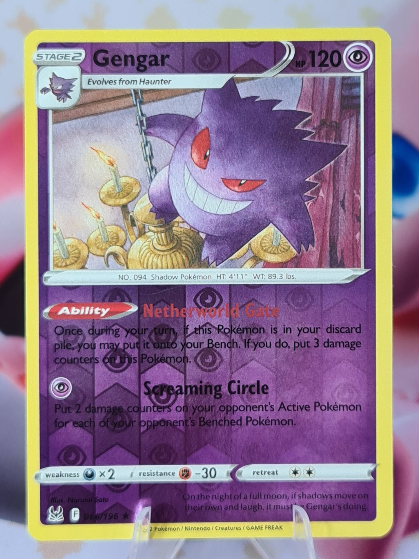 Gengar 066/196 Lost Origin Reverse Holo
