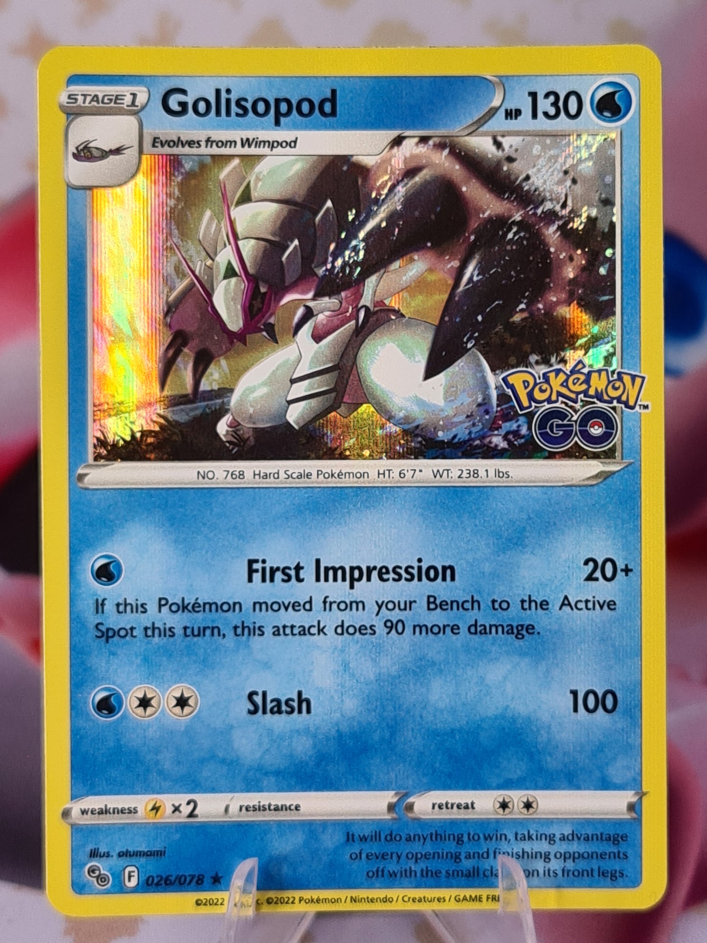 Golisopod 026/078 Pokemon Go Holo