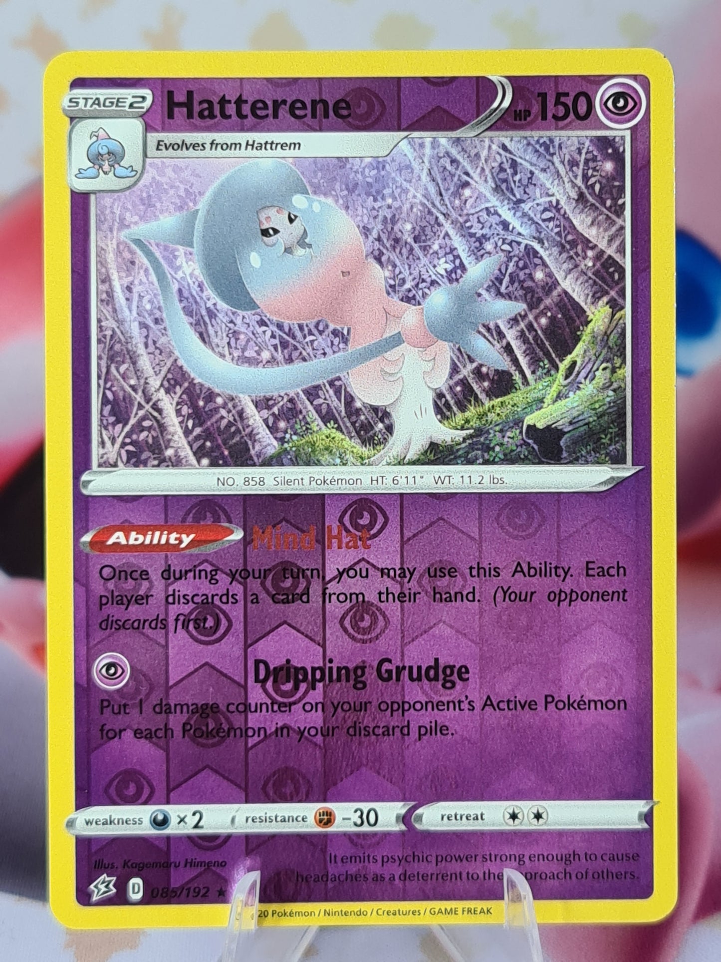 Hatterene 085/192 Rebel Clash Reverse Holo