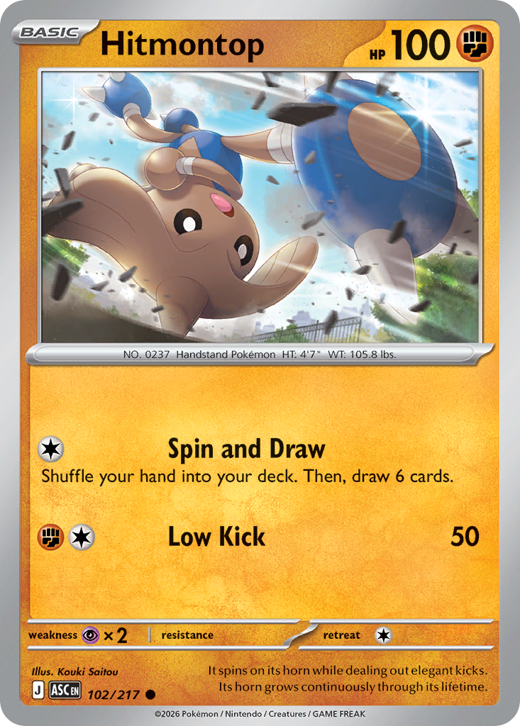 Hitmontop 102/217 Ascended Heroes