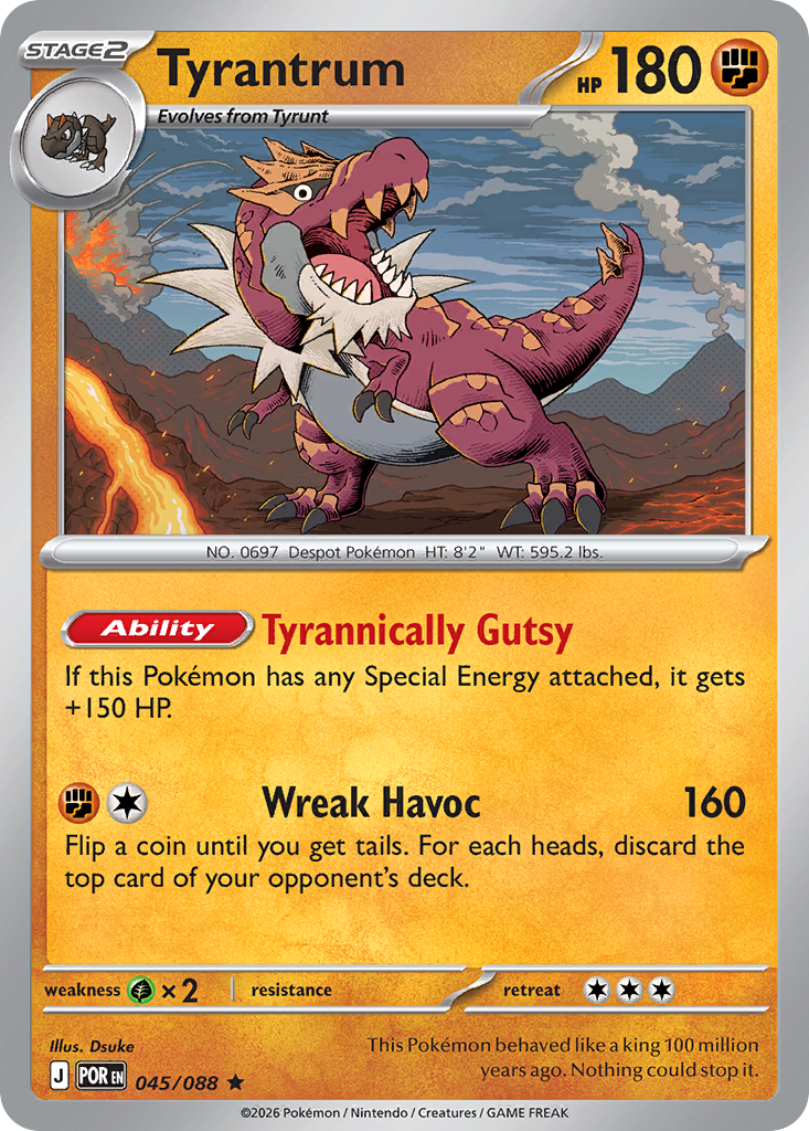Tyrantrum 045/088 Holo Rare