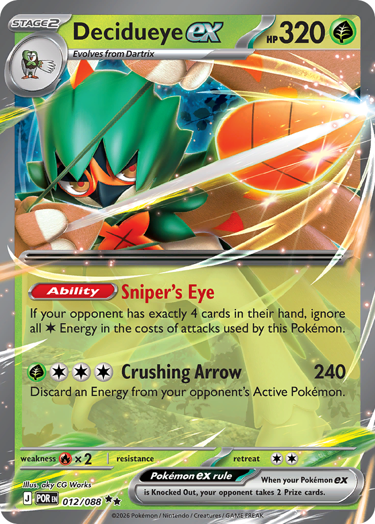 Decidueye ex 012/088 Double Rare