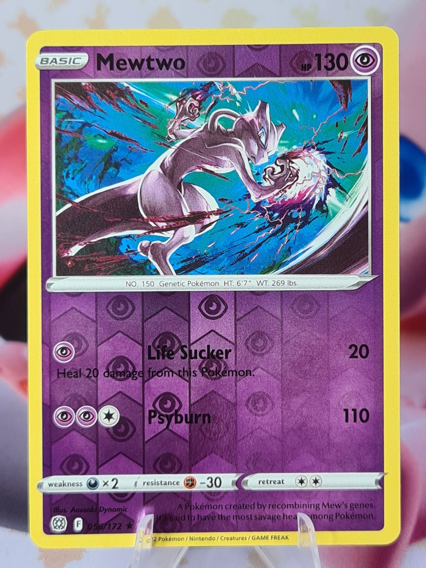 Mewtwo 056/172 Brilliant Stars Reverse Holo