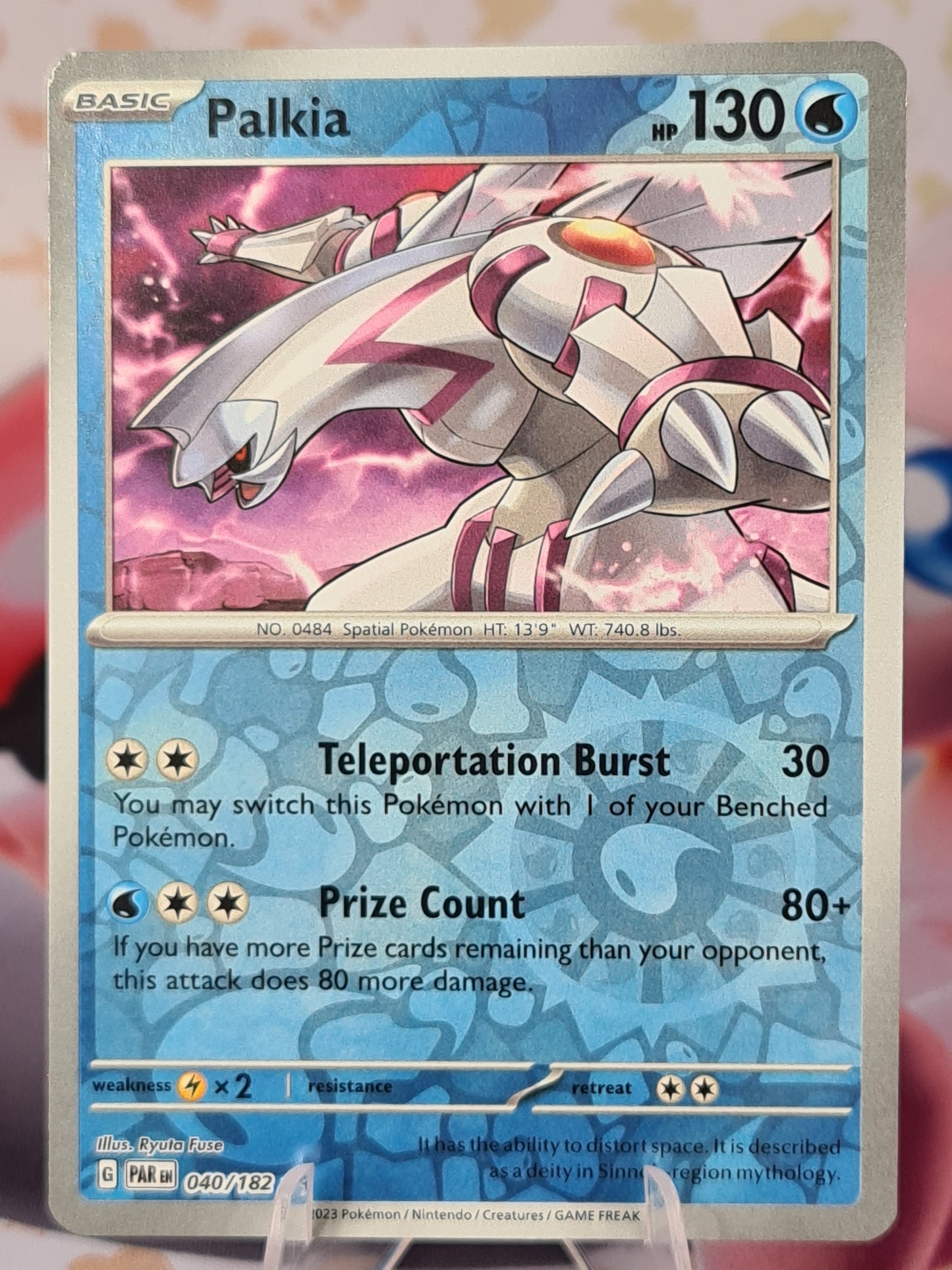 Palkia 040/182 Paradox Rift Reverse Holo