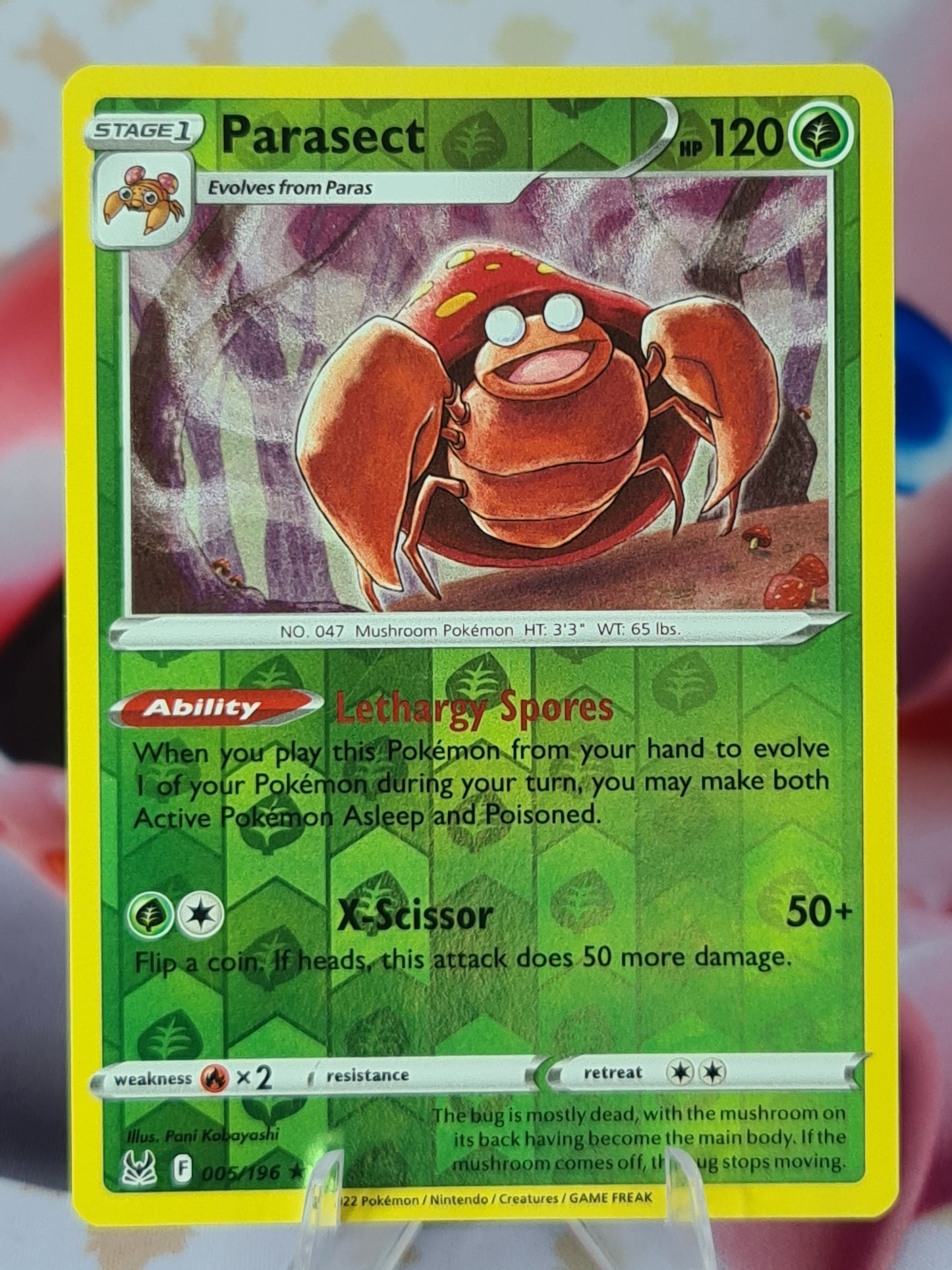 Parasect 005/196 Lost Origin Reverse Holo