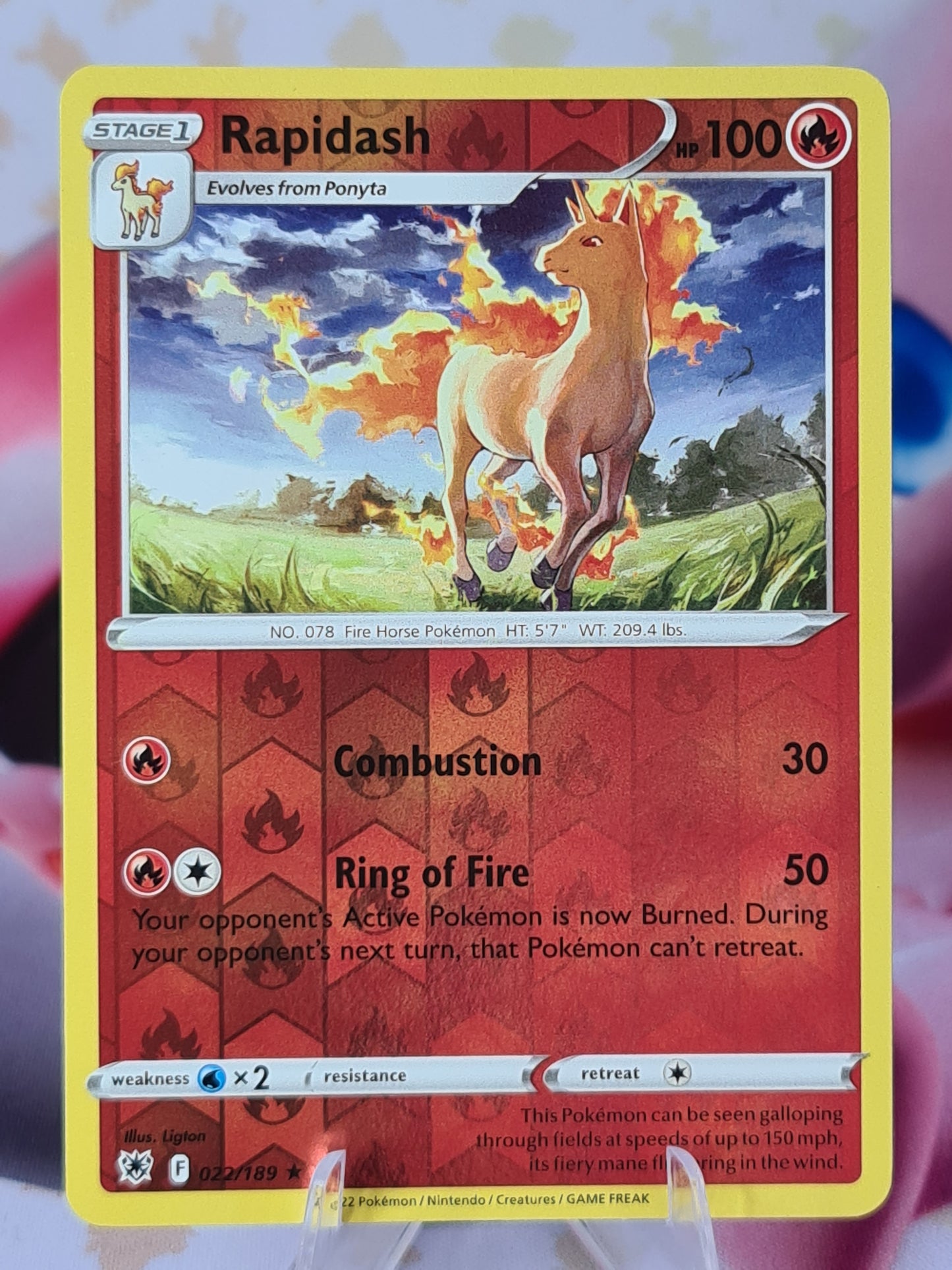 Rapidash 022/189 Astral Radiance Reverse Holo