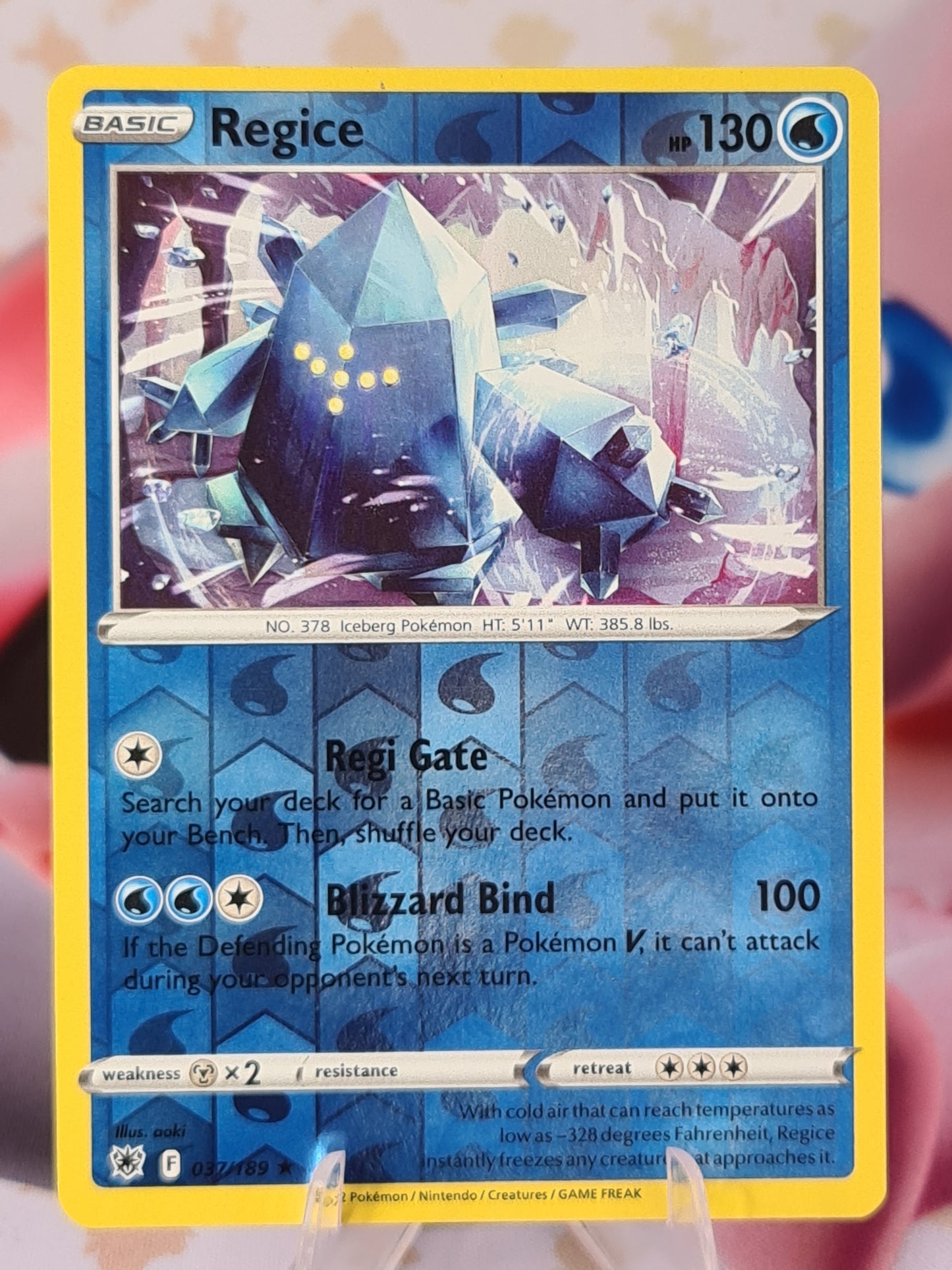 Regice 037/189 Astral Radiance Reverse Holo