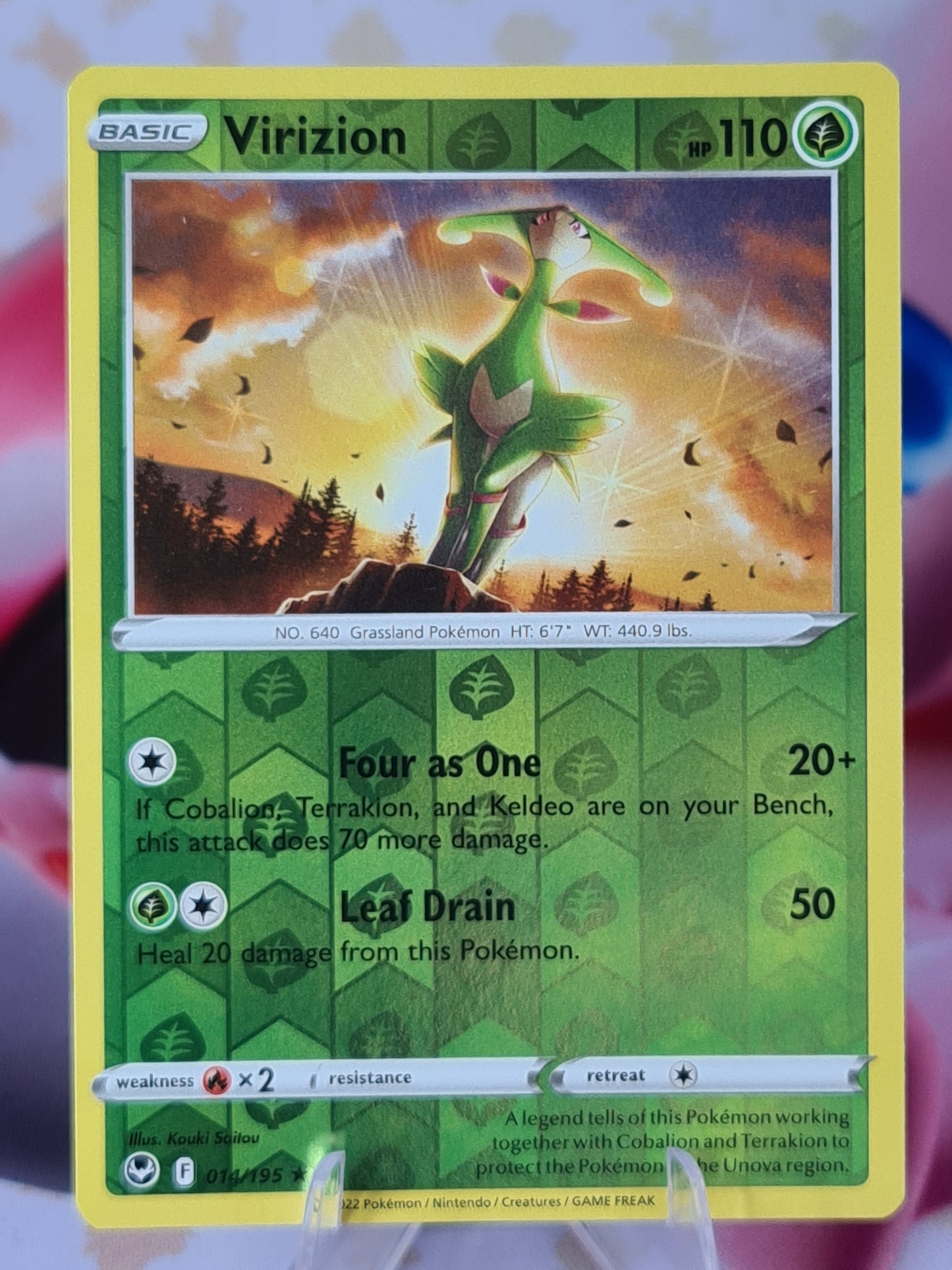 Virizion 014/195 Silver Tempest Reverse Holo