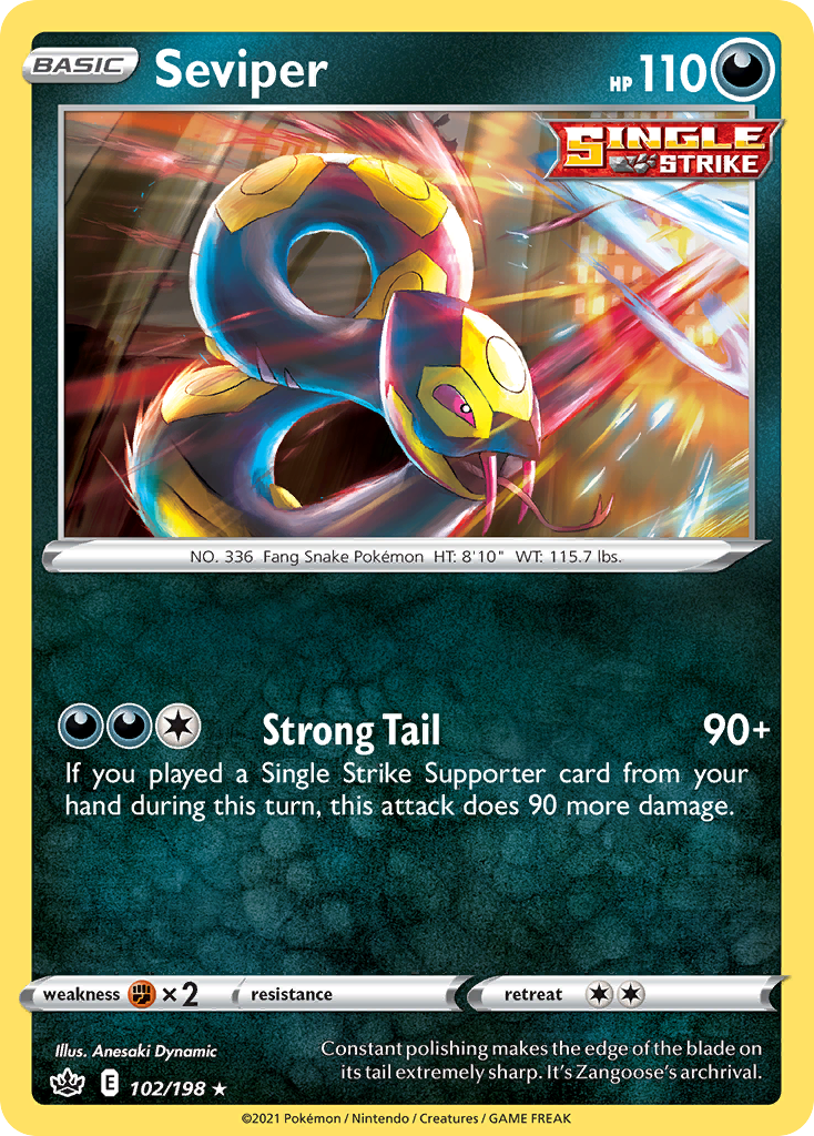 Seviper 102/198 Chilling Reign