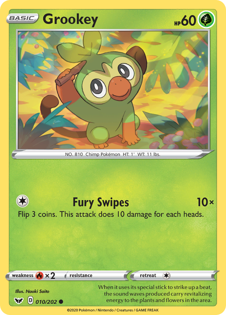 Grookey 010/202 Sword Shield