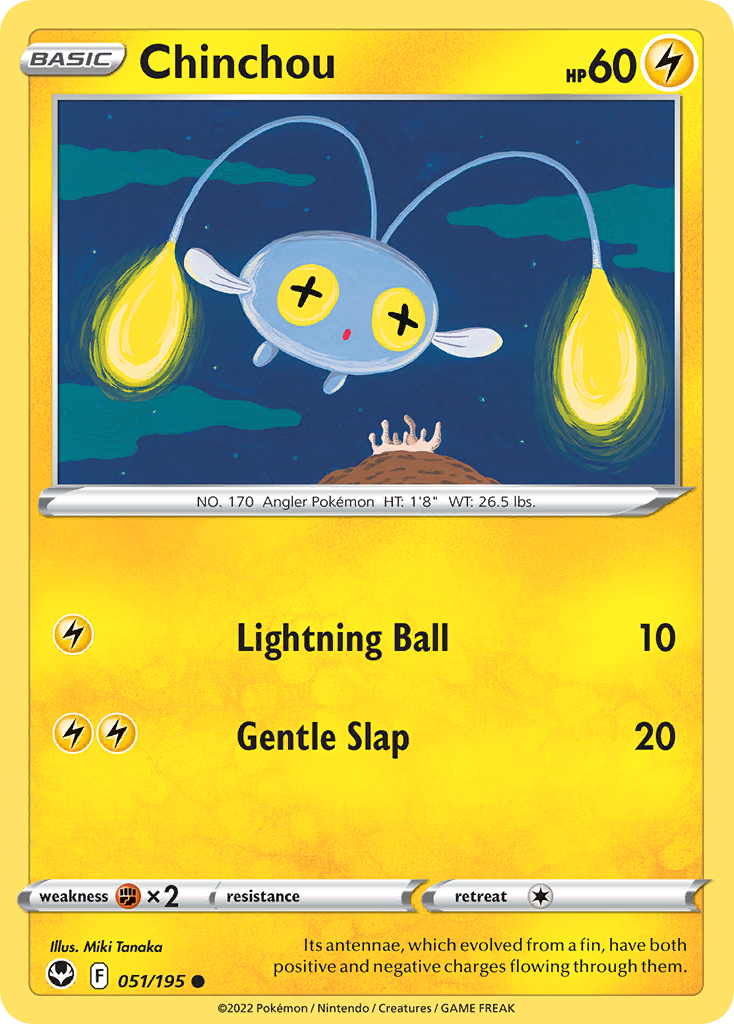 Chinchou 051/195 Silver Tempest