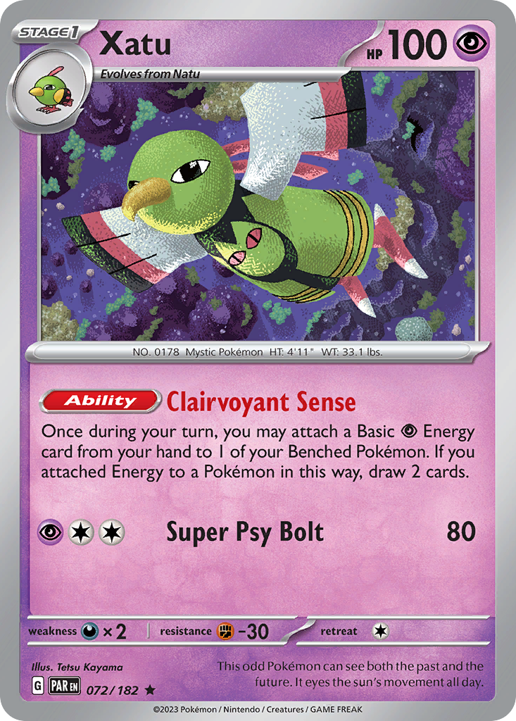Xatu 072/182 Paradox Rift Holo